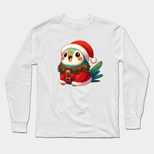 Christmas Parrot Santa Long Sleeve T-Shirt